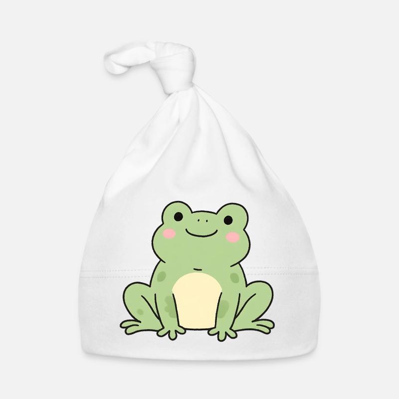 Grenouille Grenouille Crapaud Vert Charm Design Bonnet bio Bébé