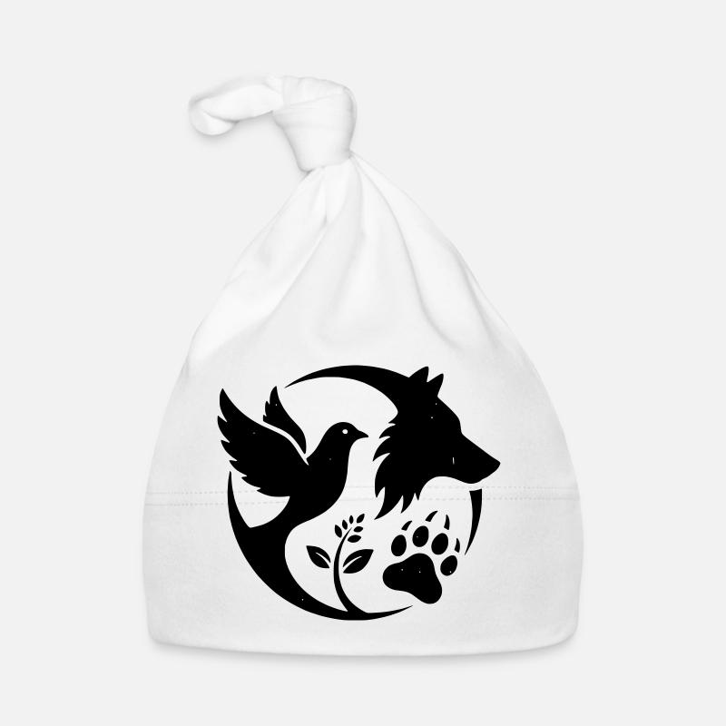 Animal Protection Logo Organic Baby Cap