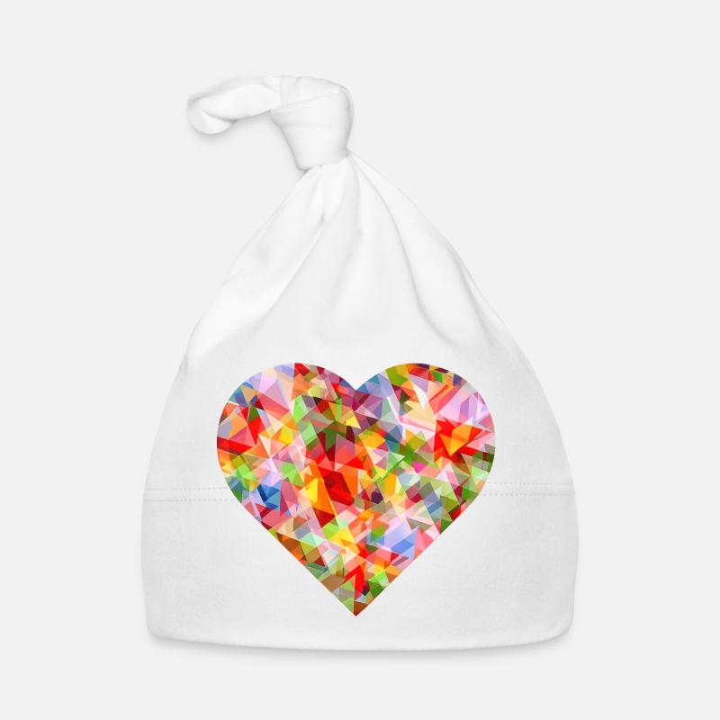 NOUVEAU -- Design abstrait de cœur vibrant ! Bonnet bio Bébé