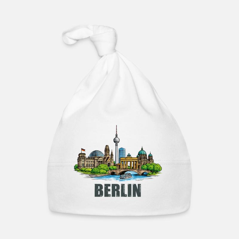 Skyline de Berlin Bonnet bio Bébé