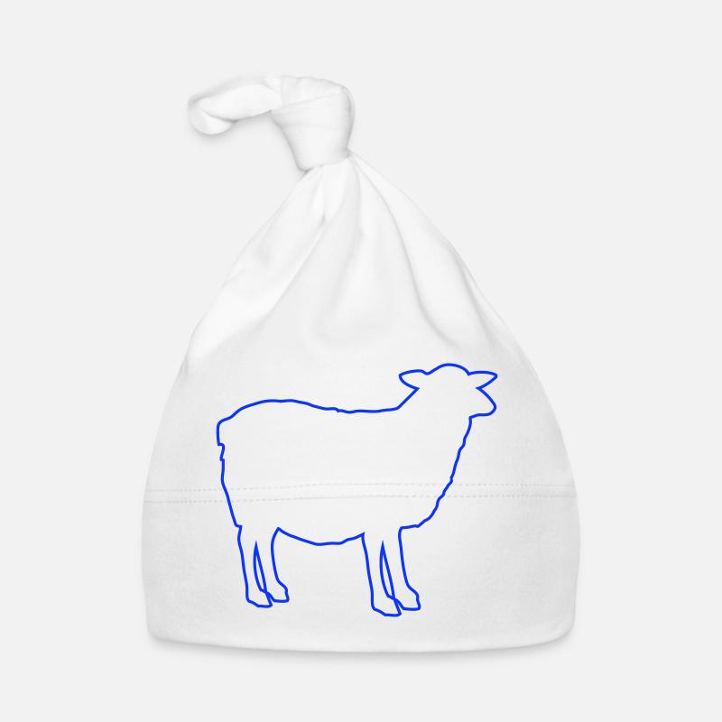Sheep Silhouette Organic Baby Cap