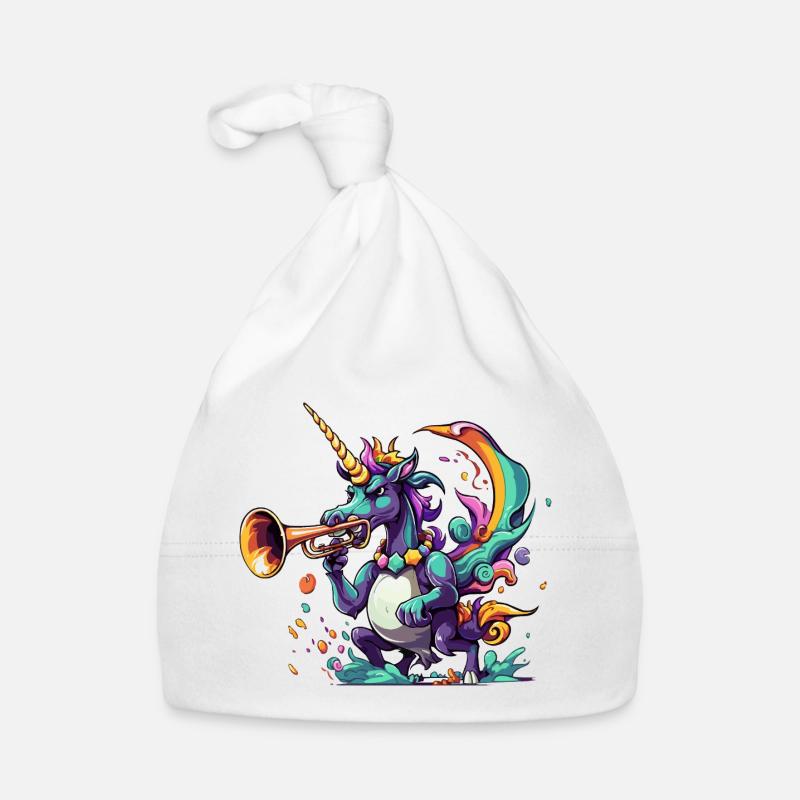 Trompette licorne à explosion de couleurs Bonnet bio Bébé