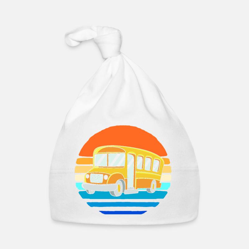 School Bus Bus Driver School Bus Driver Organic Baby Cap