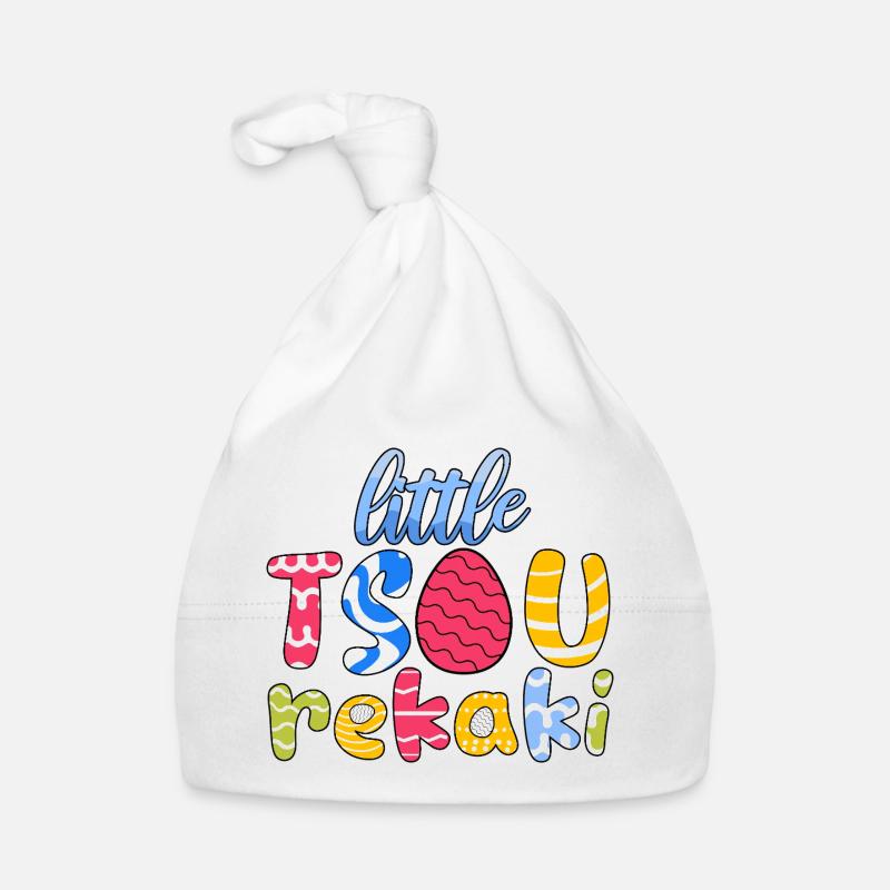 Little Tsourekaki Greek Easter Orthodox Easter Organic Baby Cap