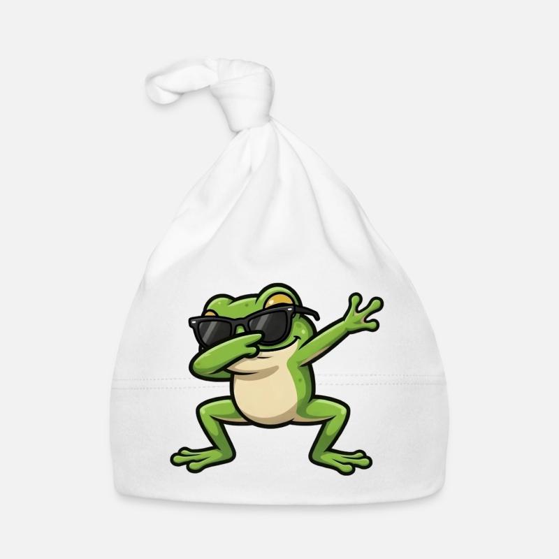 Grenouille à tamponner Bonnet bio Bébé