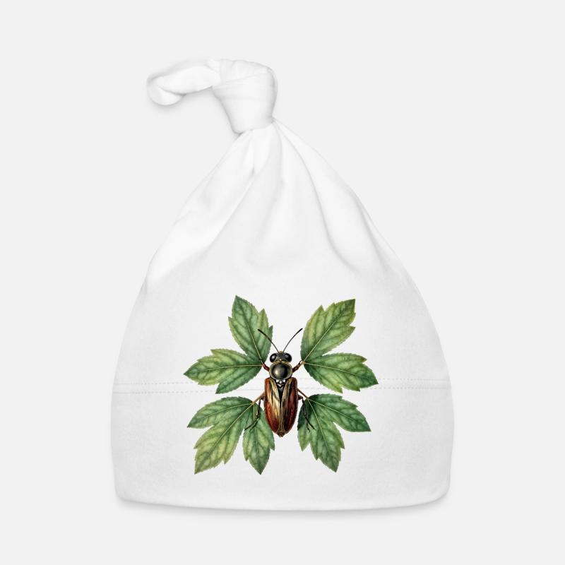 Insecte coléoptère sur feuillage verdoyant Bonnet bio Bébé