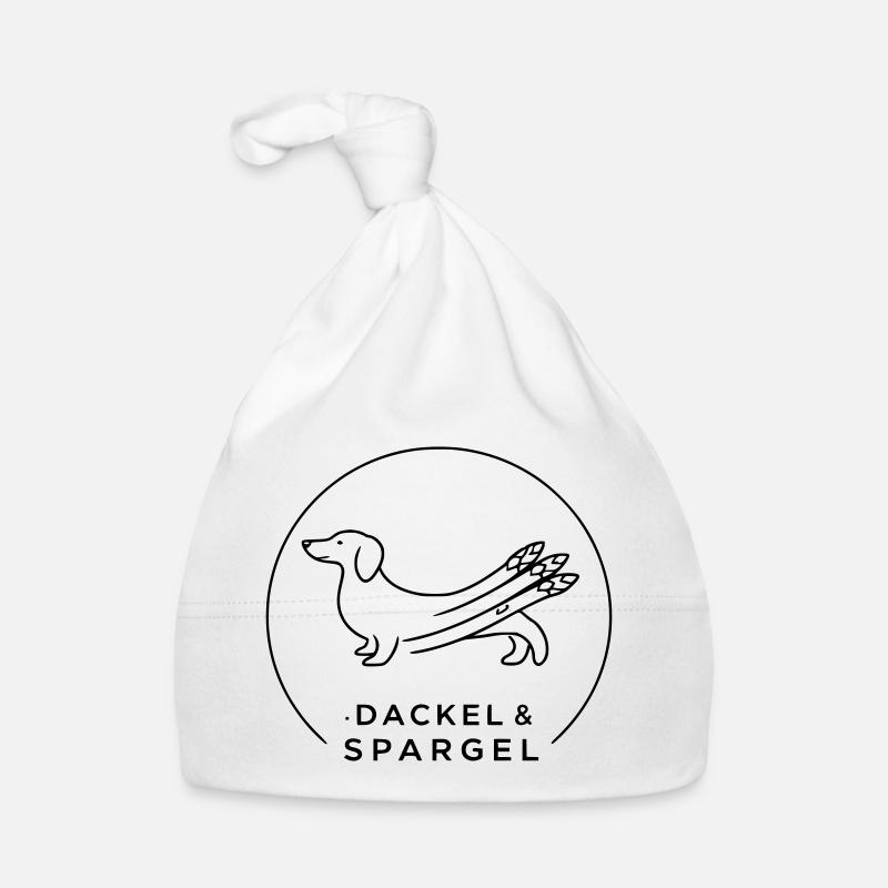dackel und spargel Baby Bio-Mütze