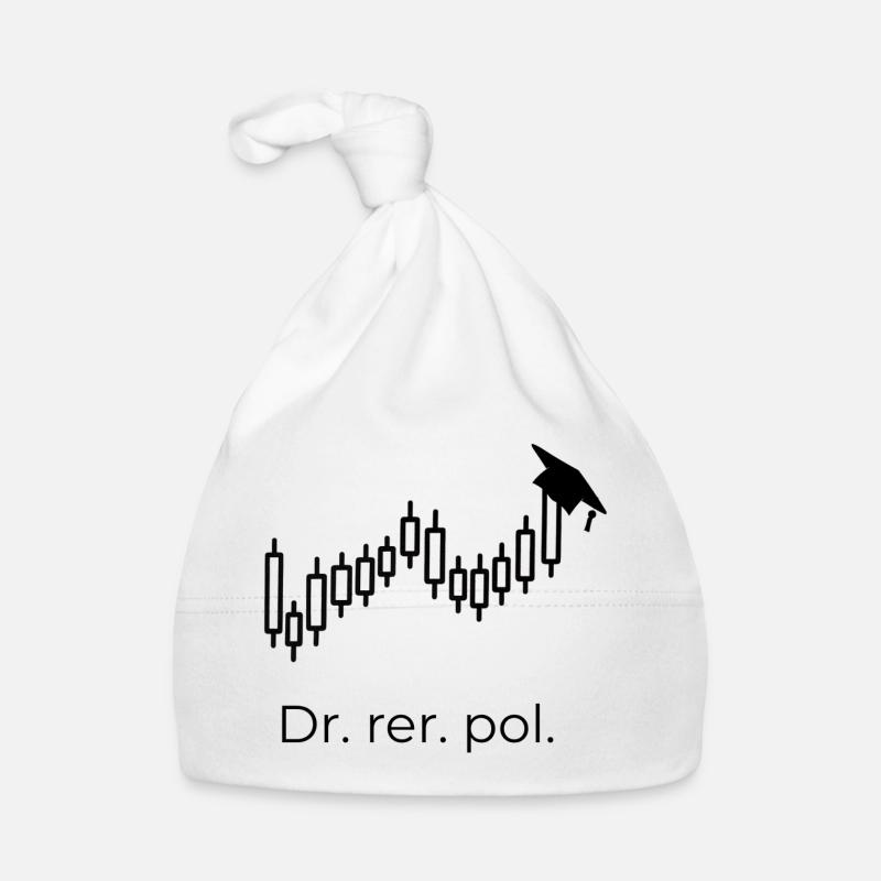 Dr. rer. pol. Börsenchart Baby Bio-Mütze