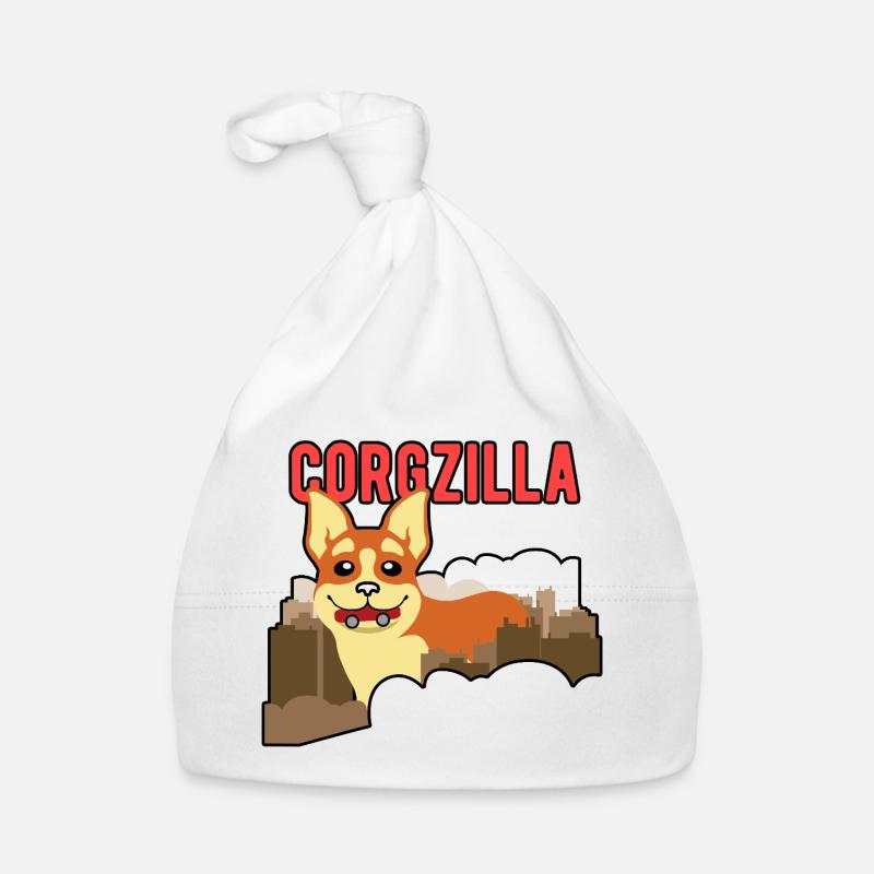 Corgzilla Drôle de Corgi Monstre Monstre Bonnet bio Bébé