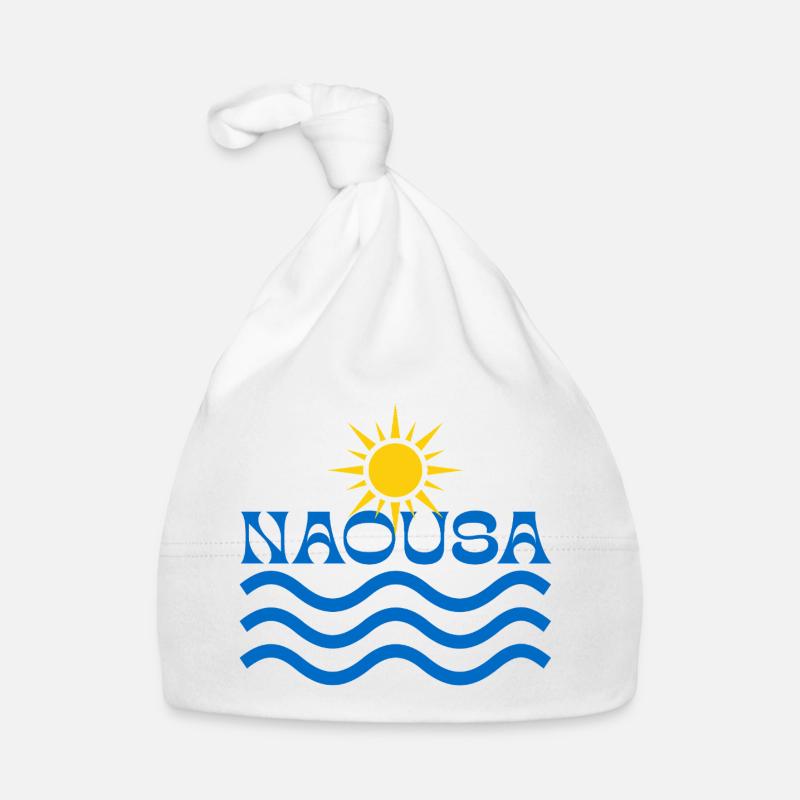 Naousa Sun Waves Logo Organic Baby Cap