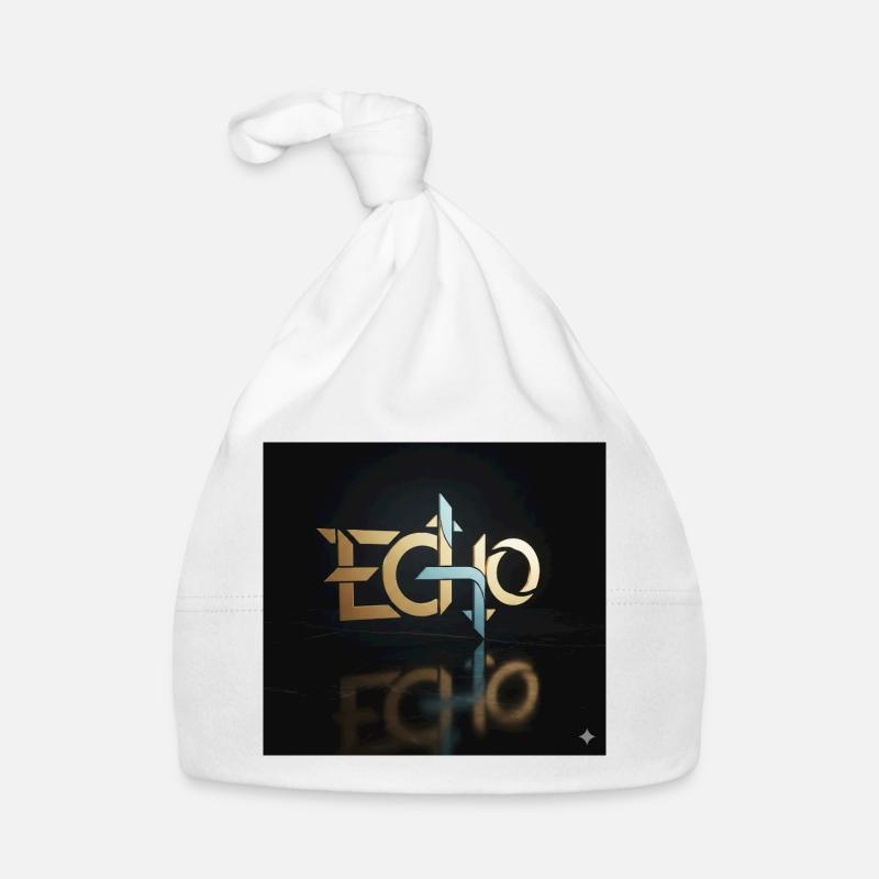 Jeu de lumière Echo Geometry - Bonnet bio Bébé - blanc