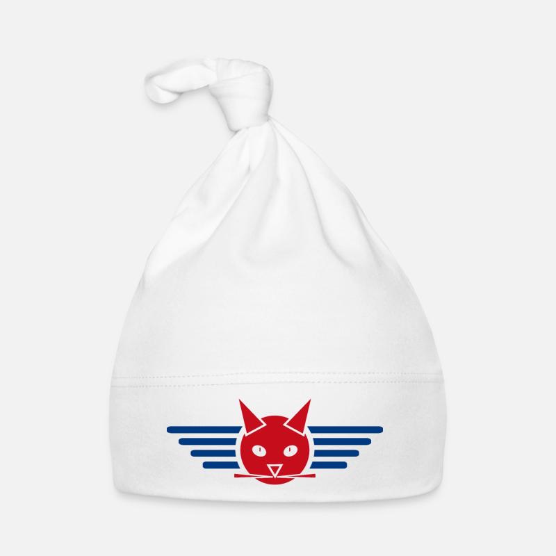Conception créative de t-shirt Ailes de chat Bonnet bio Bébé