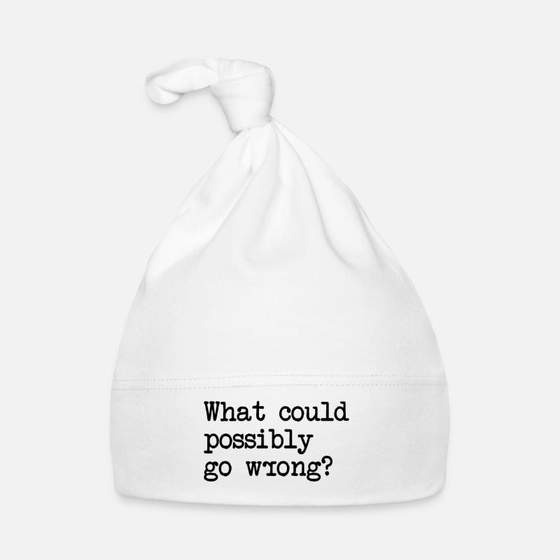 What Could Possibly Go Wrong? Murphy's Law Baby Bio-Mütze