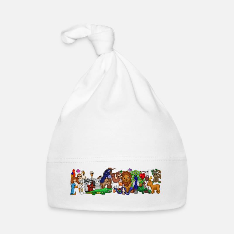 Wilde Tiere Baby Bio-Mütze