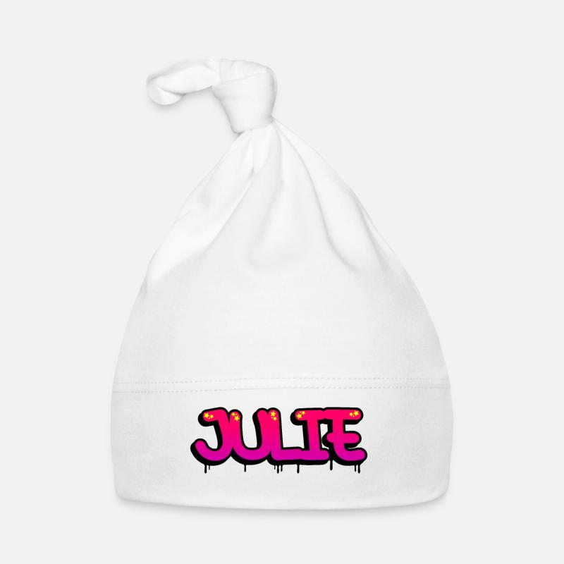 Graffiti name Julie Organic Baby Cap