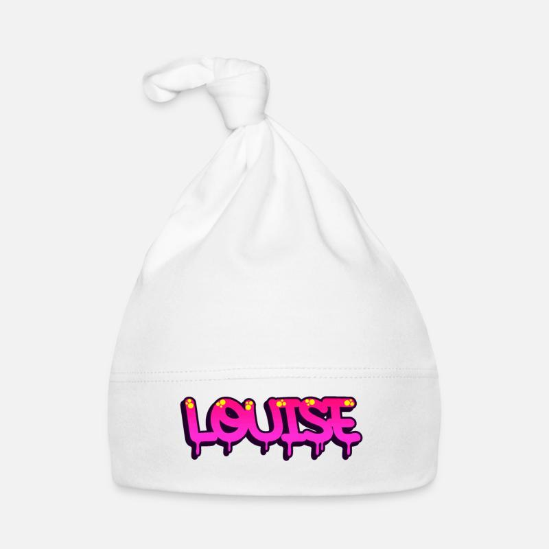 Graffiti First Name Louise Organic Baby Cap