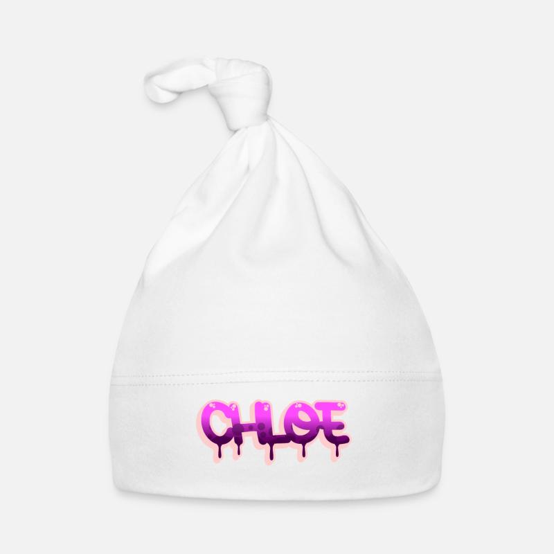 Graffiti-Name Chloe Baby Bio-Mütze