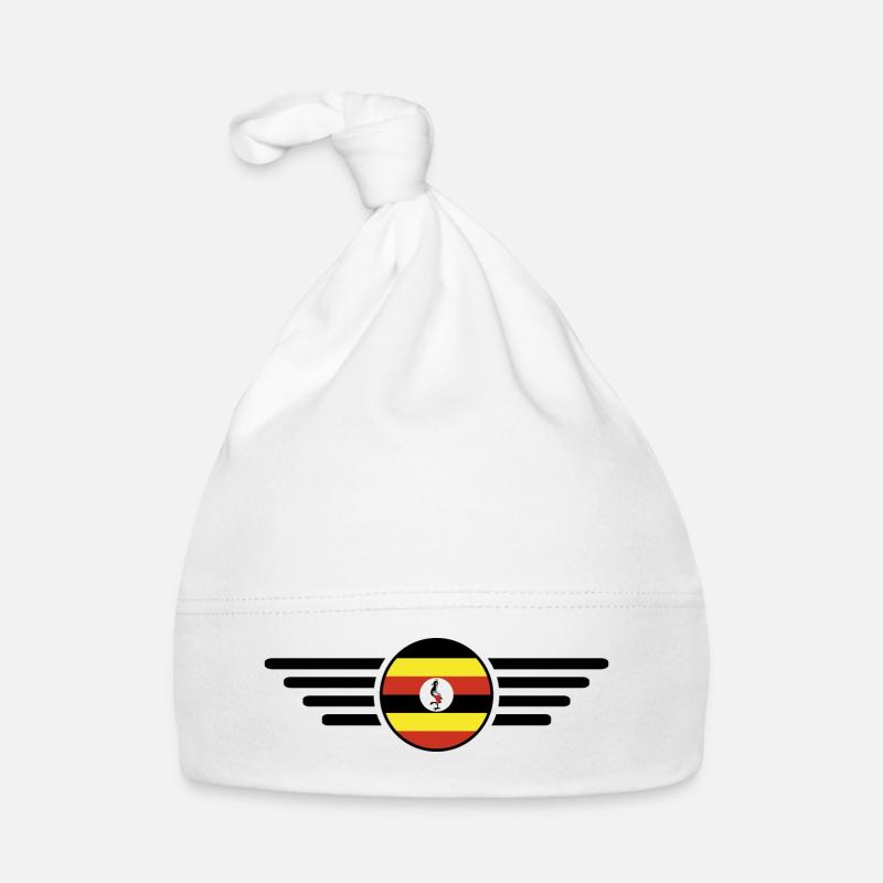 J’aime l’Ouganda, T-shirt design de style élégance Bonnet bio Bébé
