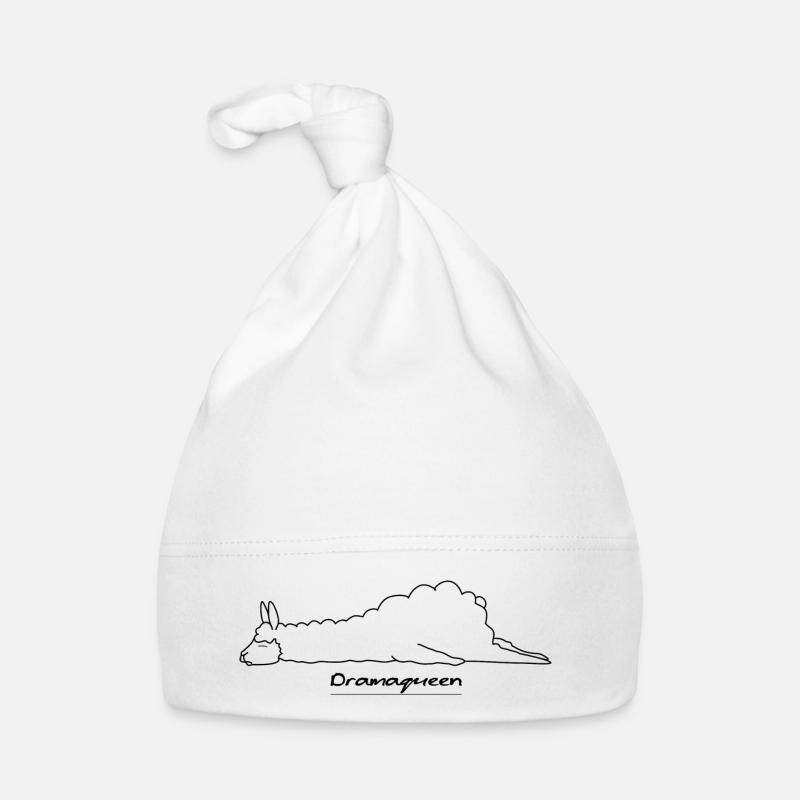 Faules Alpaka Dramaqueen Design Baby Bio-Mütze