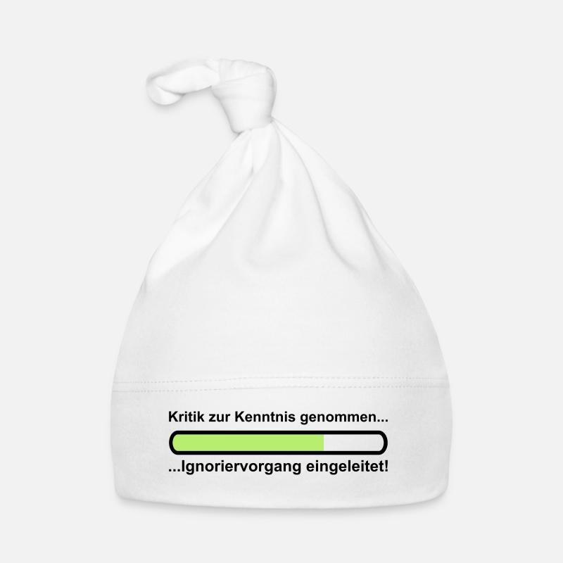 Ignoriervorgang - Organic Baby Cap - white