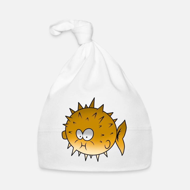 puffer fish Organic Baby Cap