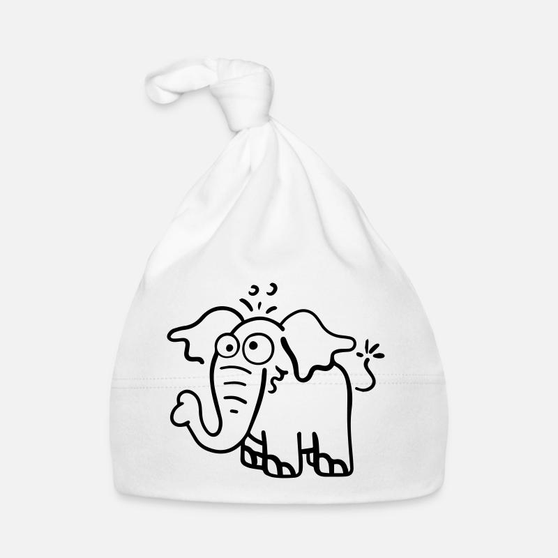 Drôle d'éléphant. Bonnet bio Bébé