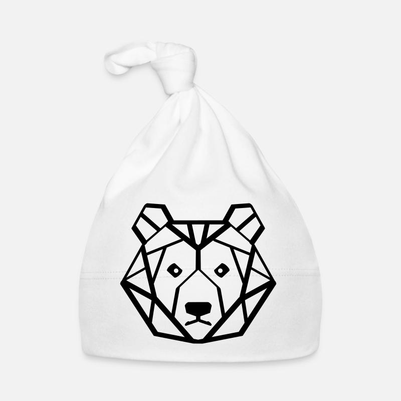 ours - Bonnet bio Bébé - blanc