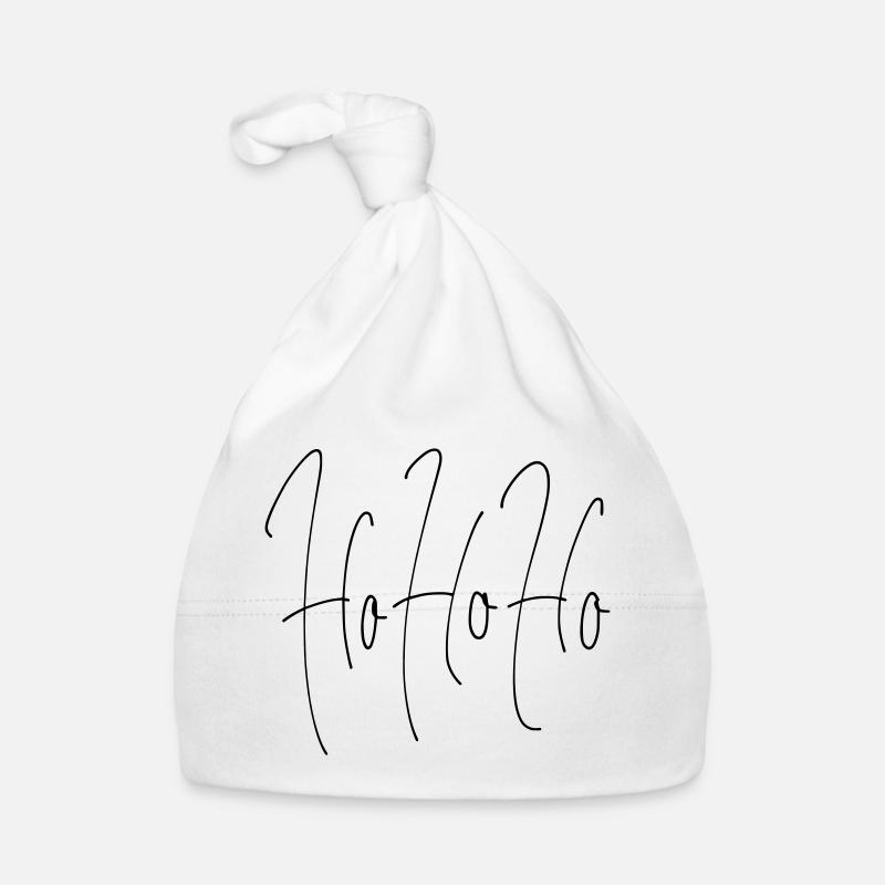 HoHoHo - Bonnet bio Bébé - blanc