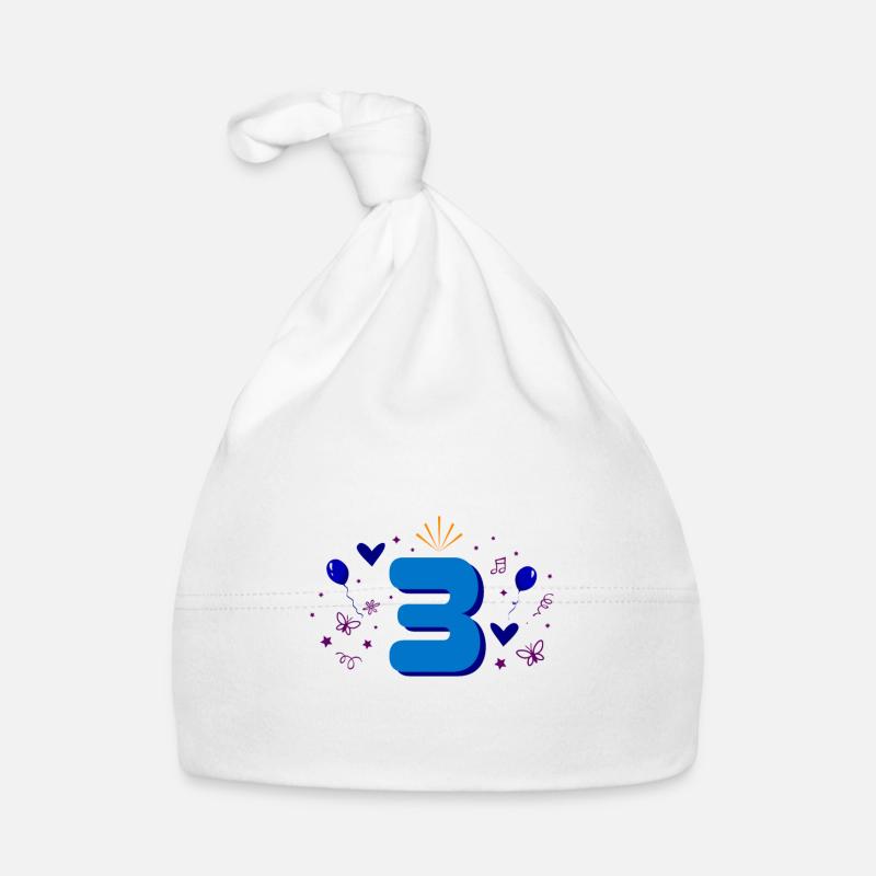 3rd birthday boy Organic Baby Cap