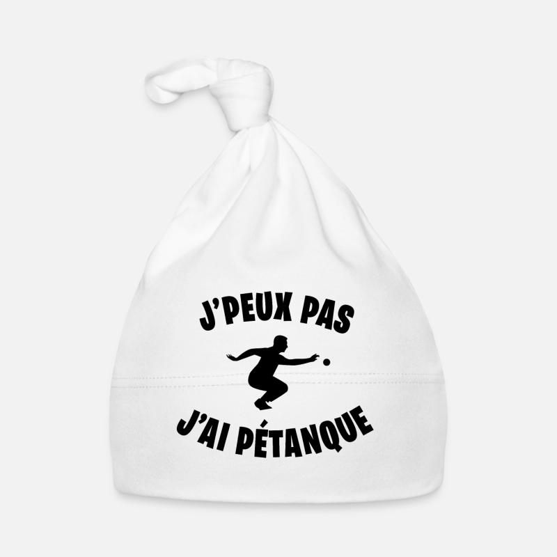 J'peux pas j'ai pétanque Bonnet bio Bébé