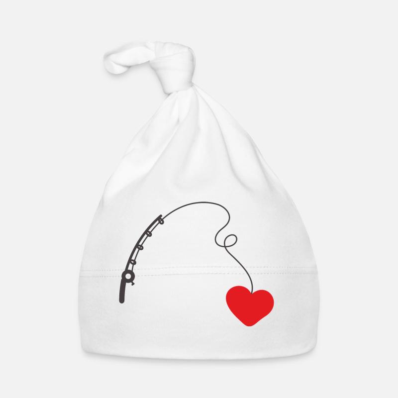 Je lance ma canne à pêche pour l’amour 1 Bonnet bio Bébé