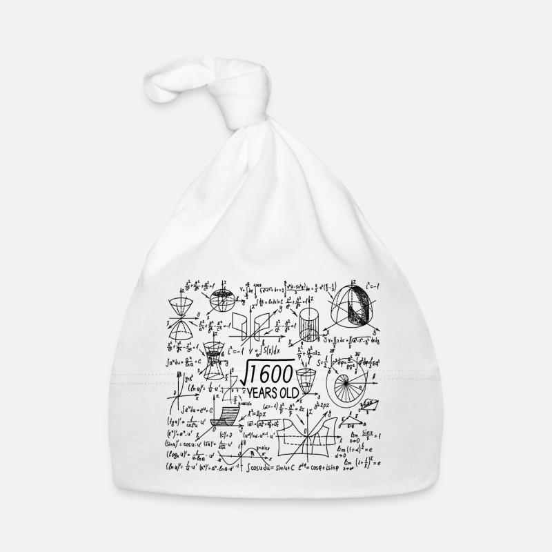 40th Birthday for Math Teachers and Math Nerds Organic Baby Cap