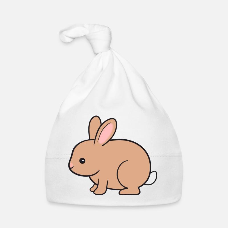 Lapin Lapin - Bonnet bio Bébé - blanc