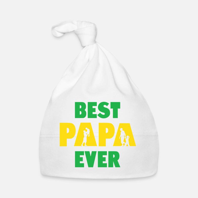 Best Papa Ever Organic Baby Cap