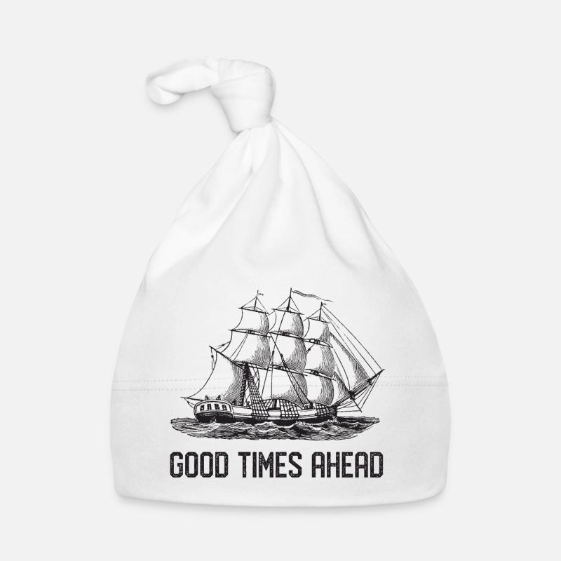 Sailing ship - Good Times Ahead Organic Baby Cap