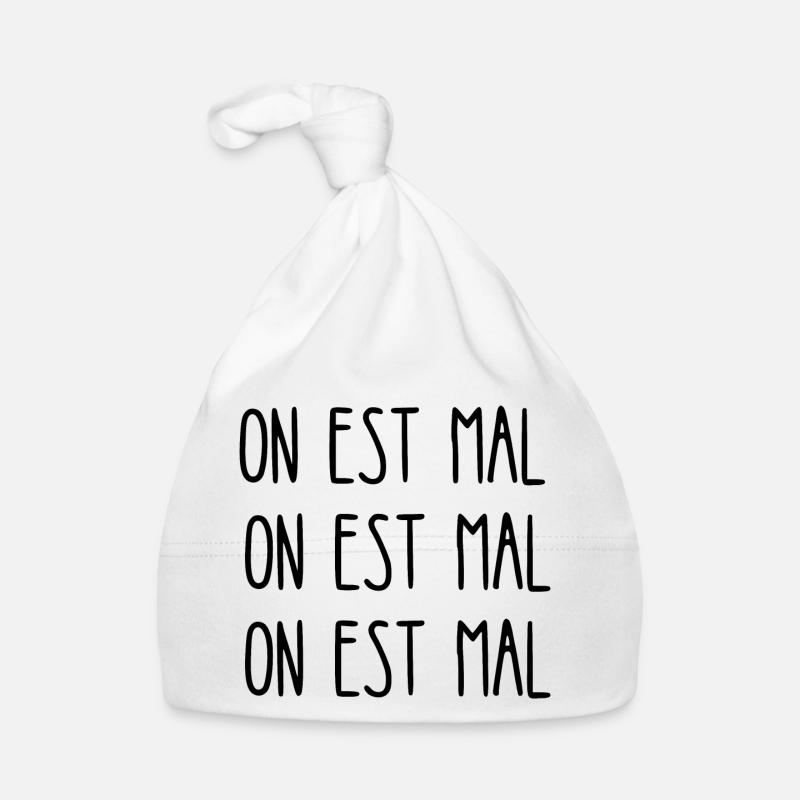 on est mal Bonnet bio Bébé
