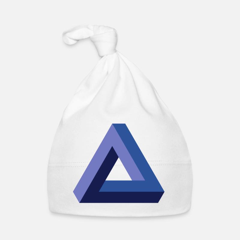 Optical illusion triangle Organic Baby Cap