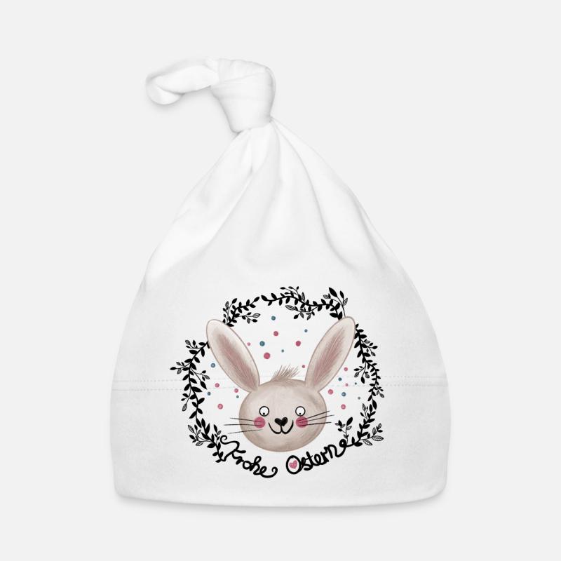 Lapin de Pâques Joyeuses Illustrations de Pâques Bonnet bio Bébé