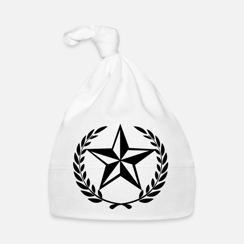 Stern im Lorbeerkranz Baby Bio-Mütze