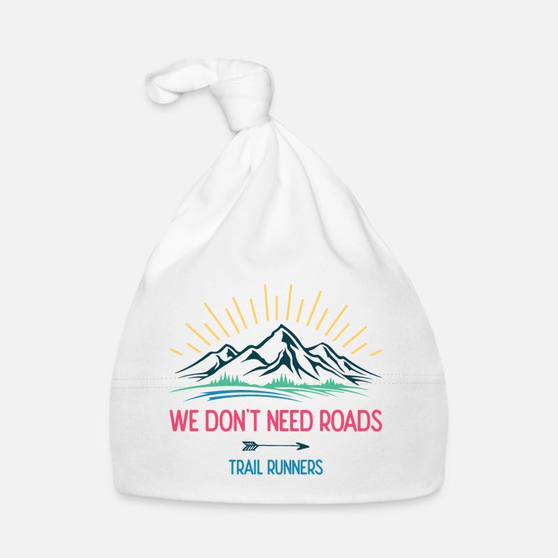 Wir brauchen keine Straßen. Trailrunner Baby Bio-Mütze