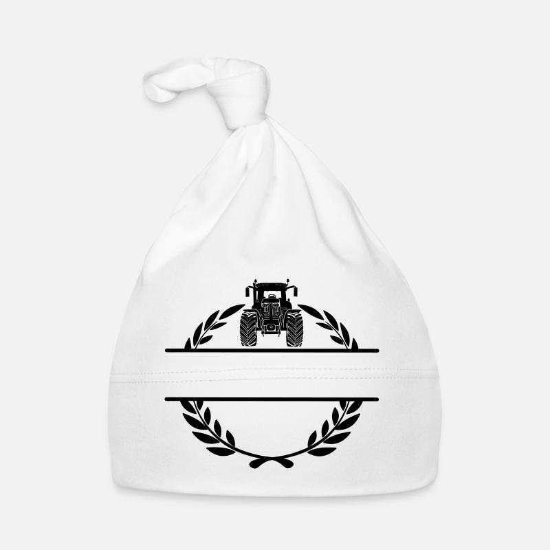 Laurel Wreath Farm Tractor Organic Baby Cap
