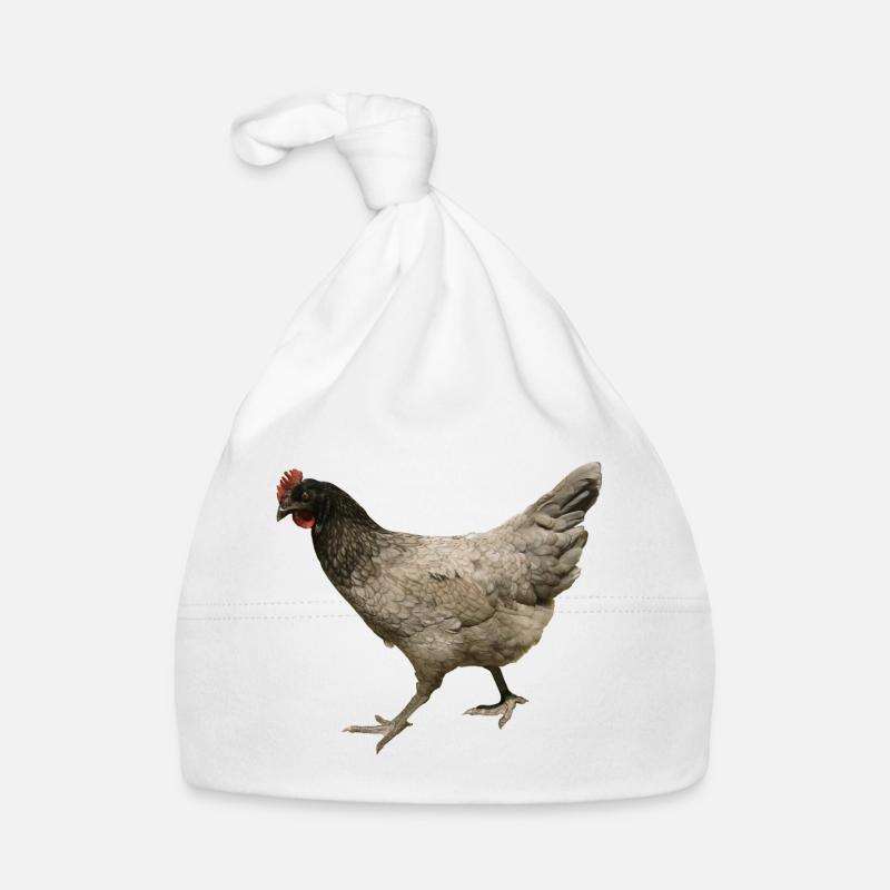 graues Huhn Baby Bio-Mütze