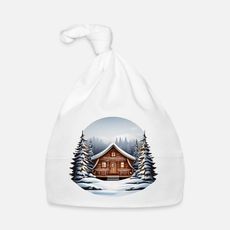 Cabane en bois, cabane de Noël Bonnet bio Bébé