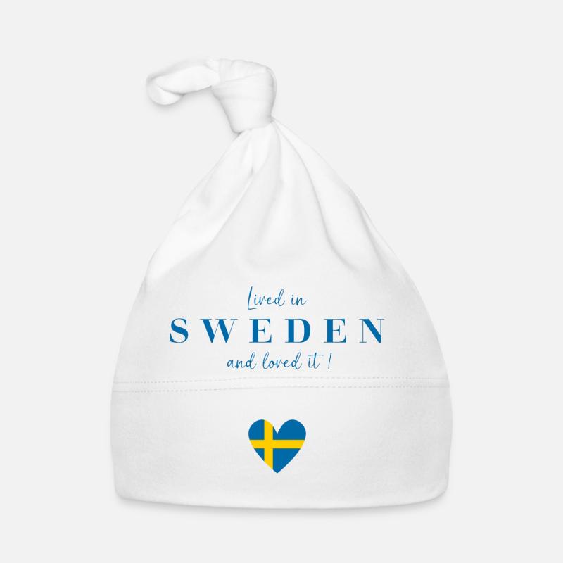 A VÉCU DANS LE CŒUR DE LA SUÈDE - Bonnet bio Bébé - blanc