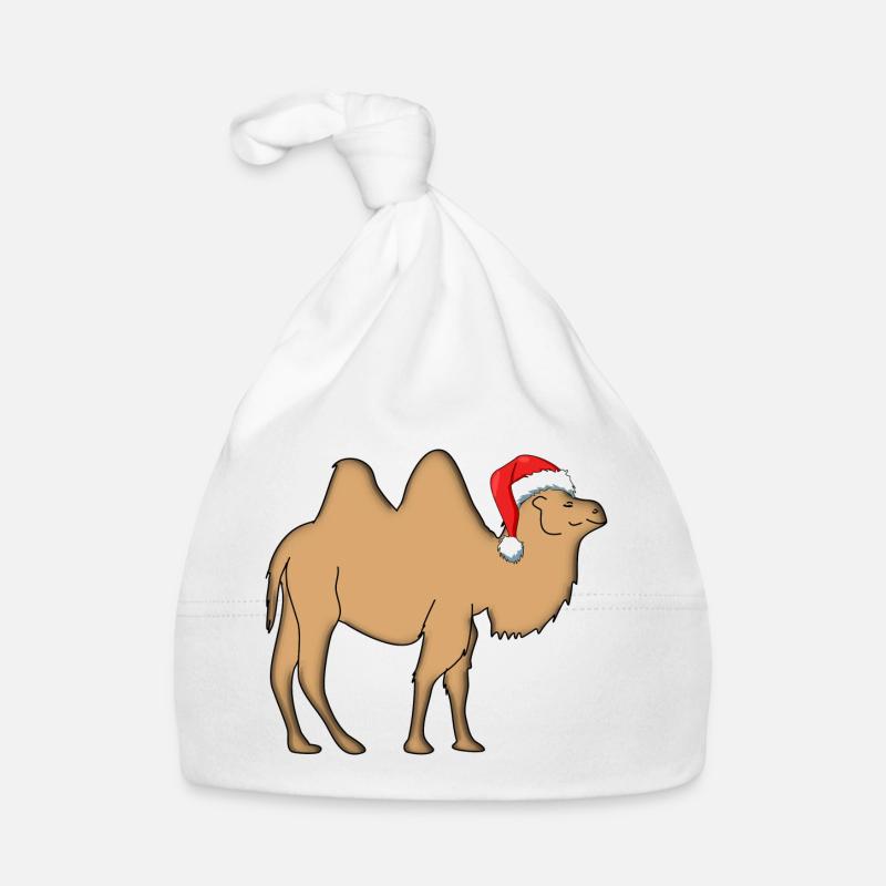 kamel mit weihnachtsmütze Baby Bio-Mütze