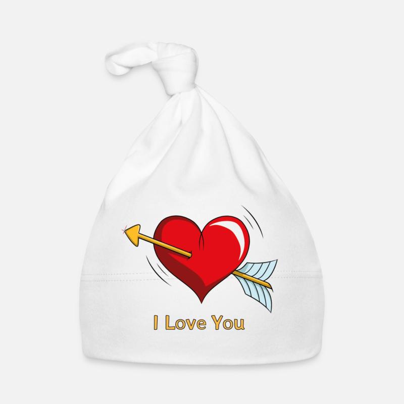 Cupid's Heart Organic Baby Cap