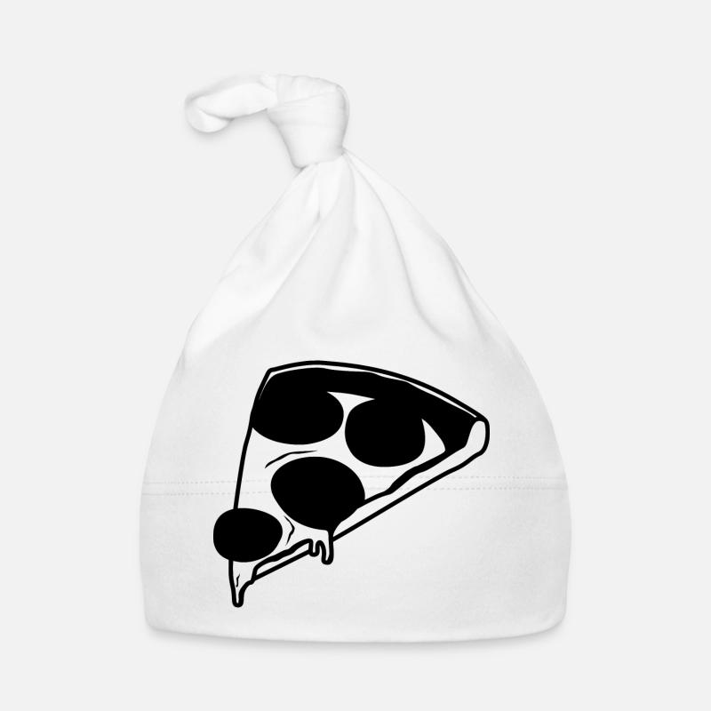 Pizza Sketch Organic Baby Cap