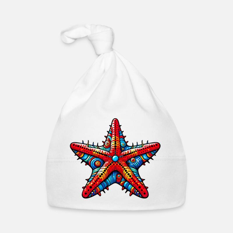 Seestern Baby Bio-Mütze
