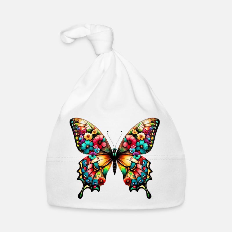 Schmetterling Baby Bio-Mütze