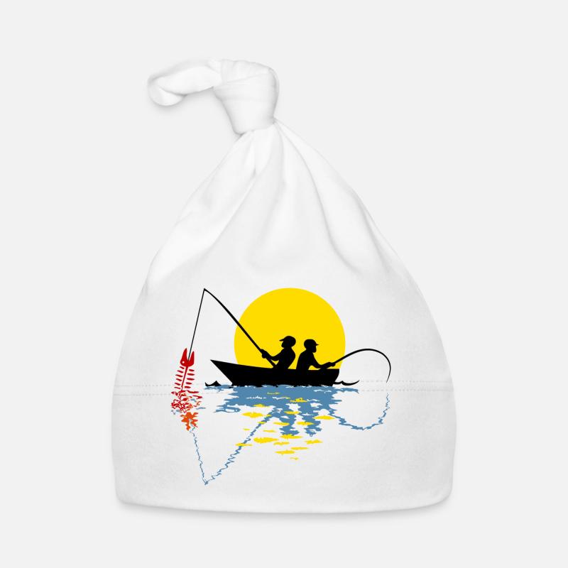 Pêcheur en bateau Bonnet bio Bébé